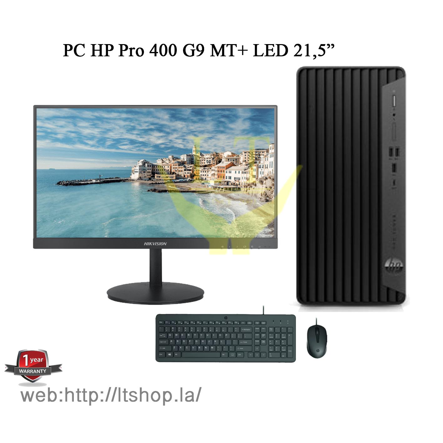 Desktop HP Pro 400 G9 MT / Core i5-12500 / LED 21,5